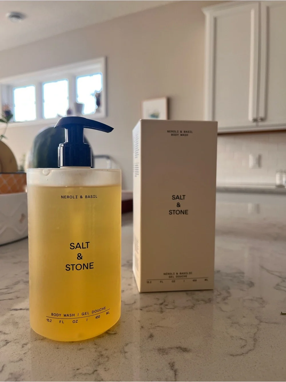 Salt & Stone Neroli & Basil Duo/Set Body Wash & Body Lotion 15.2 ml New in box